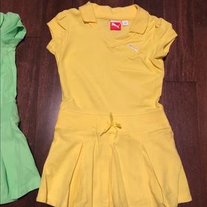 Girls’ tennis dress - yellow